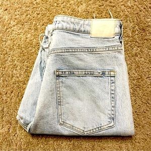 Zara flare/ Rip Denim jeans